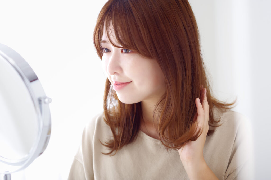 健やかな頭皮環境の女性
